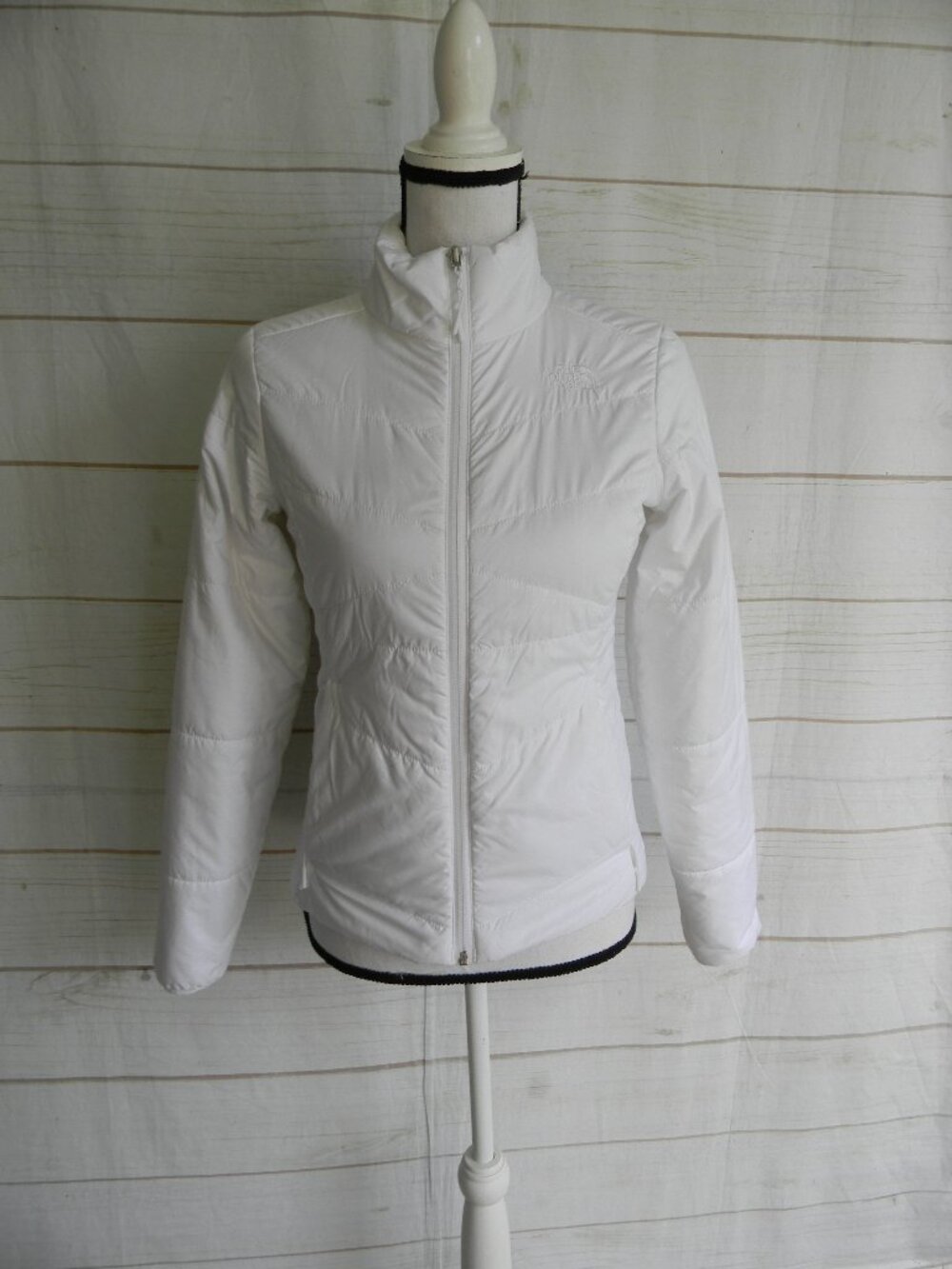 THE NORTH FACE WM'S IVORY PUFFER LIGHTWEIGHT PACKABLE JACKET SZ XS